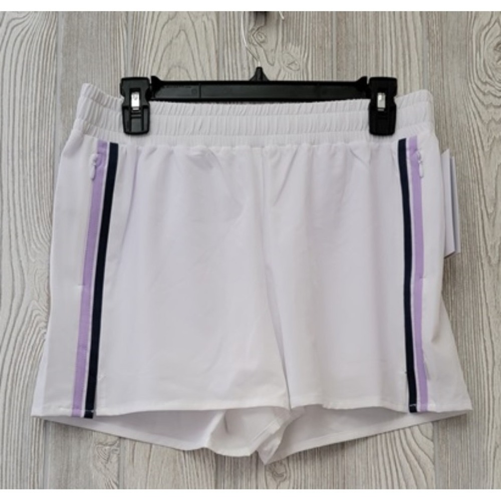 NWT Calme M Elements Hike Shorts White Purple 100432